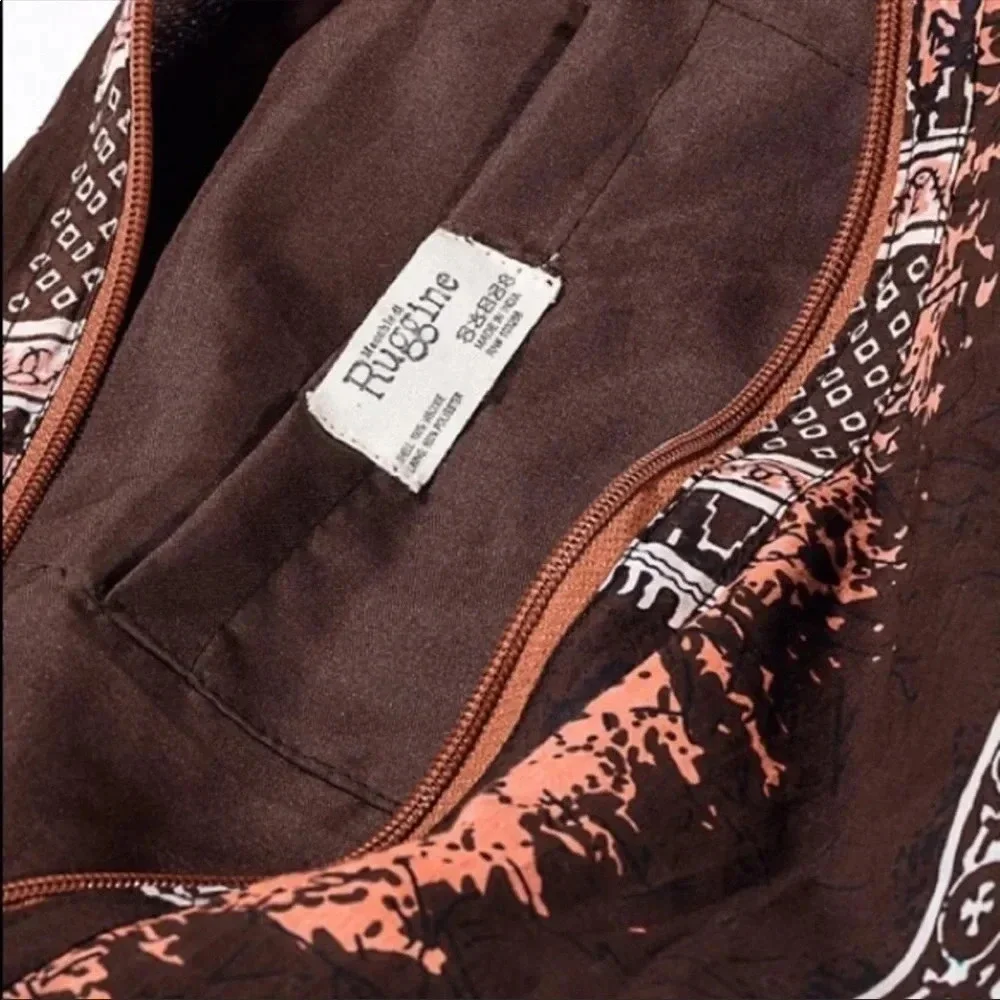 Boho Hippie Shoulder Bag | Ethnic Print Slouchy Hobo Tote Purse